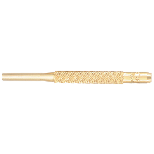 STARRETT B565F Brass Drive Pin Punch, 7/32" Diam X 4" L