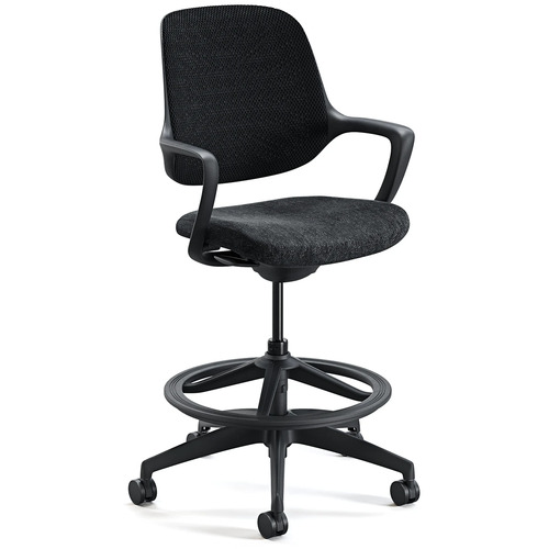 Niro Drafting Chair - Black