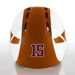 2 Color Custom Font Die Cut Number Decals