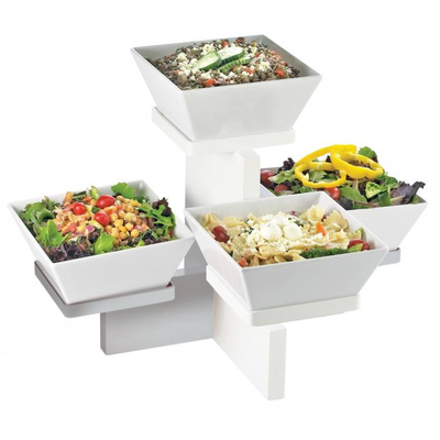 Cal-Mil 3024-55 20"W x 16"D x 13-1/2"H Luxe Multi-Level Bowl Display