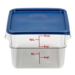 Cambro 12SFSCW135 Camwear 12 qt. Clear CamSquare Containers