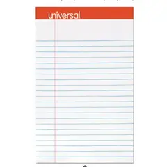 5 X 8" PERFORATED WRITING PAD, NARROW RULE, WHITE, 12/CS  UNV46300