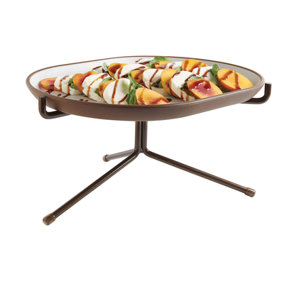 Cal-Mil 22014-7-84 13-1/4"W x 11-1/4"D x 7"H Riser Platter Stand