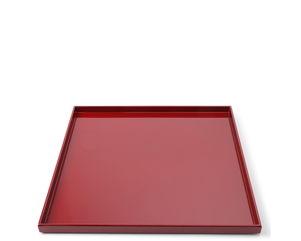 Tray Square Red 11-3/4