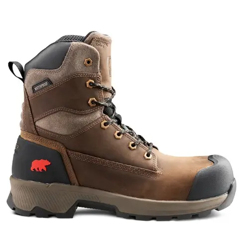 KODIAK 1014 - Men's Kodiak Berg 8" Waterproof Composite Toe Safety Work Boot - Dark Brown