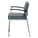CHK32601 VITALITY MEDICAL STOOL - Slate Blue, Silver Frame