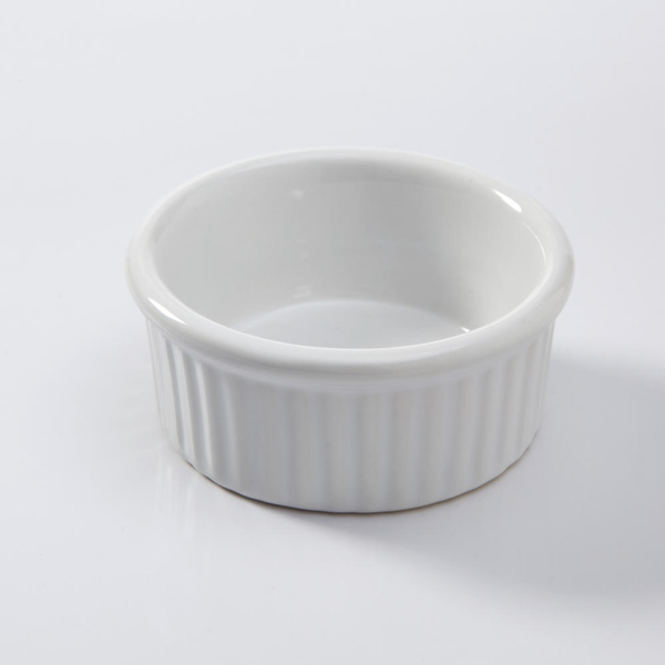 Ceramekins With Ribbed Sides