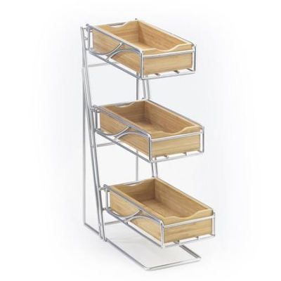 Cal-Mil 1235-39-60 5-1/4"W x 14"D x 18"H Condiment/Flatware Display