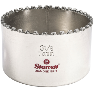 STARRETT KD0318-N 3-1/8'' (79mm) Diamond Grit Hole Saw