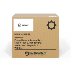 Kaivac - PM1D01 - Pump Motor - Assembly - 1700 17001 27001 100 Psi 36Vdc W/O Wago Etl - W/Filter