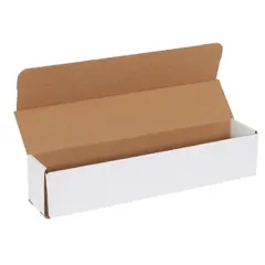 17.5 X 3.5 X 3.5" WHITE CORRUGATED MAILER 50/BD   MLR84