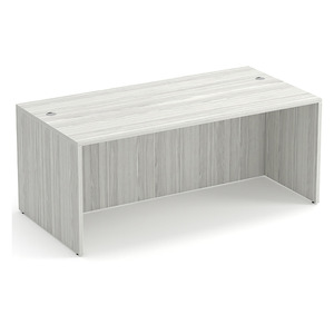 PL101 71"W x 36"D  DESK SHELL- Silver Birch
