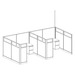 WEBBTYP20 - 67"H, GLAZED, 2-Pod,  8' x 8' Webb Typical - powered