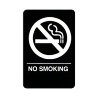 Winco SGNB-601 No Smoking Sign 6'' X 9''