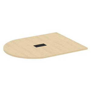PL137T HALF RACE TRACK SHAPE 60x47 TOP- MAPLE