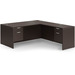 CLALD1035- Classic L-Shape Desk 60" W x 30" D with 47" Return and 2 Box/File Pedestals- Espresso