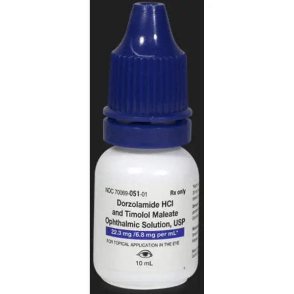 Dorzolamide 2% + Timolol 0.5% 10mL Drops NDC 70069005101