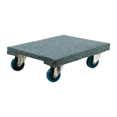 Dolly - 24" x 18" Deck - 1400 lb Capacity - Wood - Carpeted