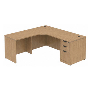 CLALD1014L Radius L-Shape Typical 71" X 72" Desk- Aspen