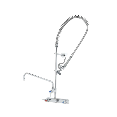 T&S Brass B-5125-12-B EasyInstall Workboard Pre-Rinse Unit Wall Mount Mixing Faucet