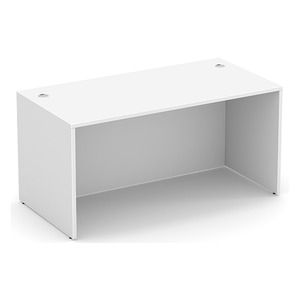 PL103 60"W x 30"D DESK SHELL - White