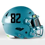 1 Color Custom Font Die Cut Number Decals