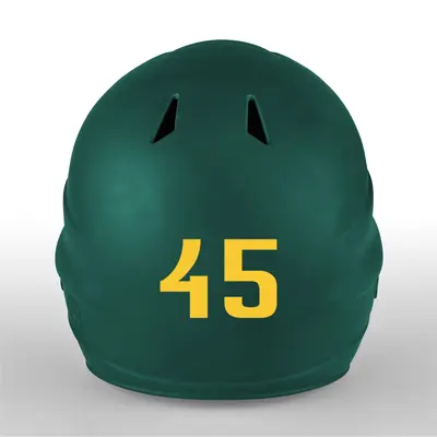 1 Color Custom Font Die Cut Number Decals - Baseball