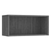 PL1008OH - 36" Open Hutch - Newport Gray