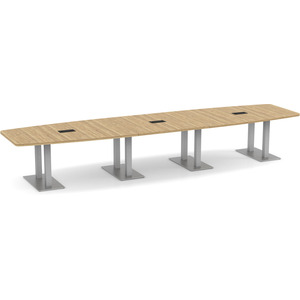 PALBS4192N - 16 ft. Classic Boat Shape Conference Table with Palmer Base