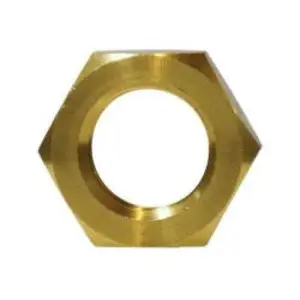 Hex Locknut, 3/8-in NPSL, Brass