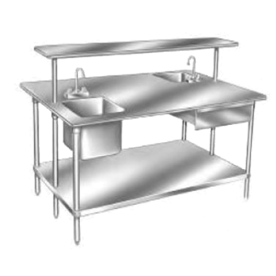 Advance Tabco TSS-4812 Work Table 48" Wide Top