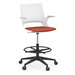 42141- HARMONY DRAFTING STOOL BASE - BLACK (BASE ONLY)