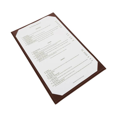 Winco LMS-814BN Single Menu Cover