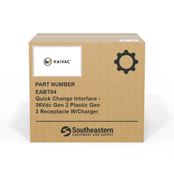 Kaivac - EABT04 - Quick Change Interface - 36Vdc Gen 2 Plastic Gen 3 Receptacle W/Charger