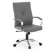 14010CHRGRY0509 - WREN EXECUTIVE CHAIR- Chrome & Gray