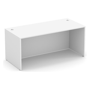 PL102 66"W x 30"D DESK SHELL - White