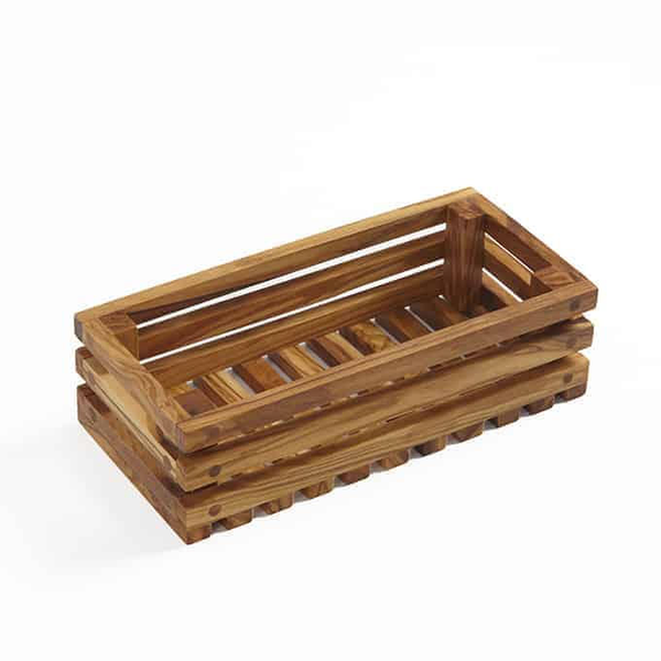 Olive Wood Bread Crates
