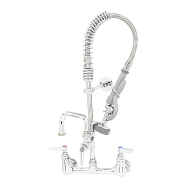 T&S Brass MPZ-8WLN-06 Mini Pre-Rinse Unit 8" Wall Mount Base Faucet