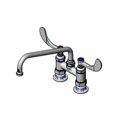 T&S Brass B-0226-WH4 Pantry Mixing Faucet Double