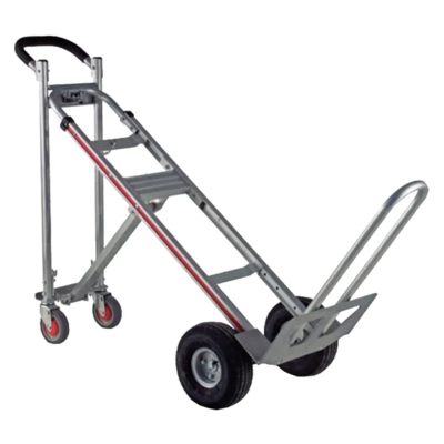 Hand Truck - 3 Position Convertible - 500 lb Capacity - Pneumatic Wheels