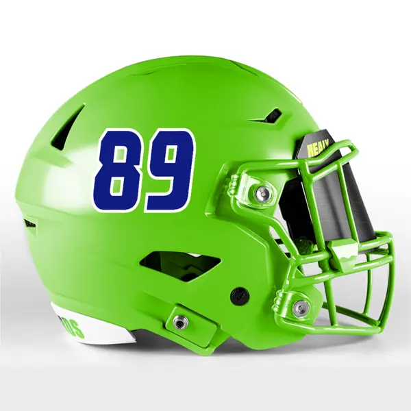 2 Color Custom Font Die Cut Number Decals
