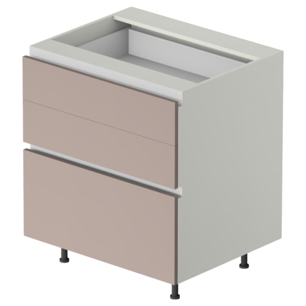 Capri Gola Base 3 Drawers 12" x 34.5" x 23.75"