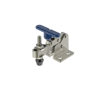 Jergens 70028 760 lb Cap T-Handle Horizontal Toggle Clamp With Flanged Base & Adjustable U-Bar