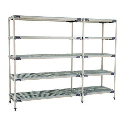 Metro 5AX567GX3 Metromax I Add-On Shelving Unit 60"W X 24"D X 74"H Open Grid Polymer Shelves