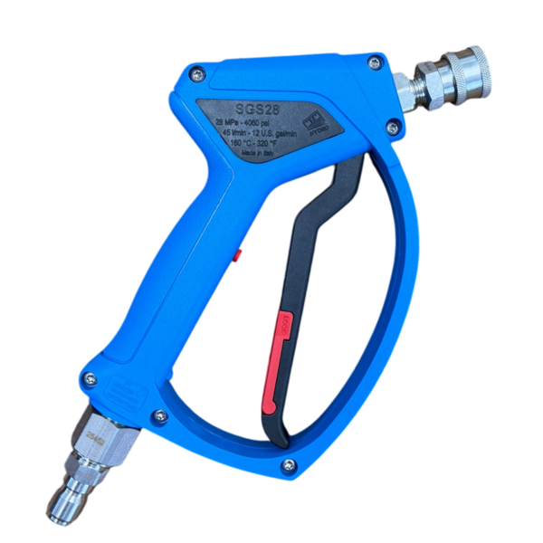 MTM Hydro Easy Hold SGS28 Light Blue Spray Gun w/ SS QC Fittings