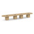 20' Classic Boat Shape Conference Table with Cube Base - Aspen