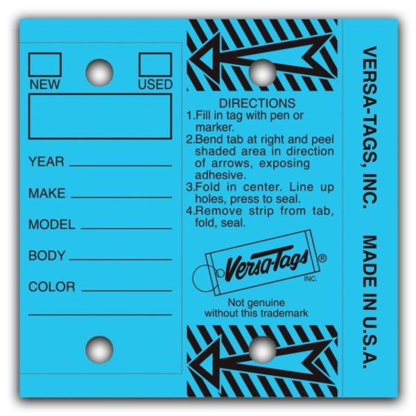 Versa Tag Blue 250/Box