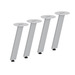 PLTVLEG417SILVER  METAL V LEG END TABLE BASE
