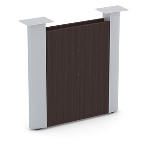 PL389ELPCENTP1 ACCENT CENTER BASE PANEL-  Espresso with Silver