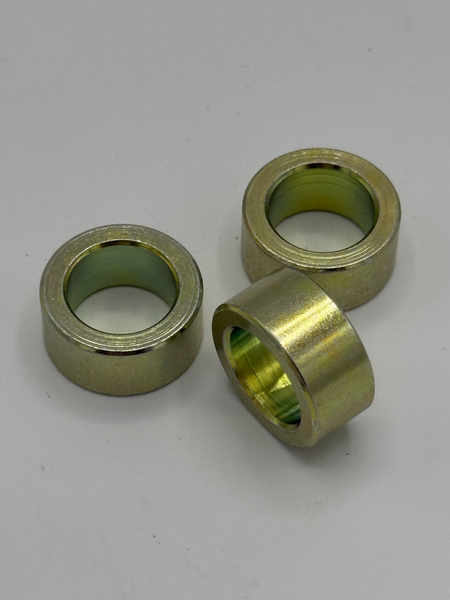 12.7MM X 19MM X 9MM SPACER A512 CD BUTTWELD TUBE ZINC YELLOW PER PRINT